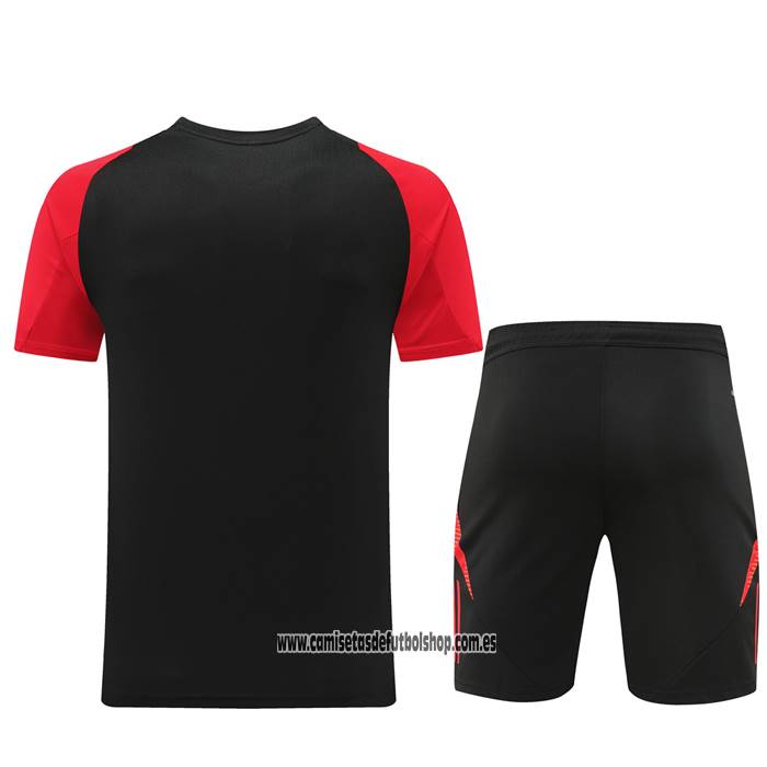 Chandal del Belgica 24-25 Manga Corta Negro - Pantalon Corto